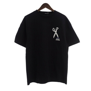 【特別価格】DENHAM HXD SCISSOR BOX TEE プリントTシャツ ブラック ブラック サイズ メンズXS