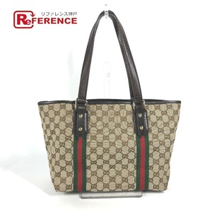 GUCCI グッチ 137396 GG カバン トートバッグ 肩掛け シェリーライン ショルダーバッグ ベージュ レディース【中古】