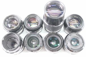 【8点】NIKON ニコン 単焦点 一眼レフ カメラレンズ まとめ売り NIKKOR F1.4 50mm/F3.5 28mm/F4 200mm 等 20634-Y