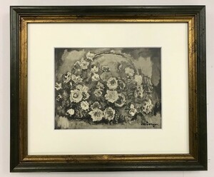 【特価】　≪　　キース・ヴァン・ドンゲン 　　≫　コロタイプ版画　 　CORBEILLE　DE　ROSES　　1928年　　K. VAN DONGEN