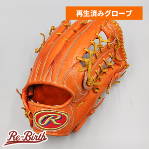 【クリーニング済み 】 ローリングス 軟式グローブ / 外野手用 型付け済み (Rawlings グラブ)[KA381]