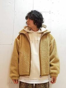 KIIT(キート) WOOL BOA FLEECE HI NECK BLOUSON KIF-Y98-104 (BGE)