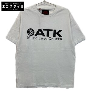 GALLERY DEPT. ギャラリーデプト ホワイト ATK Stack Logo T-shirt ホワイト M トップス コットン メンズ 中古