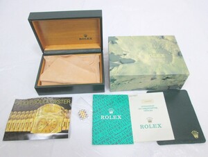 1000円スタート 腕時計付属品のみ ROLEX ロレックス 空箱 外箱 クレーター柄/内箱 化粧箱 緑/ギャランティ/小冊子類/コマ 他 10 H761