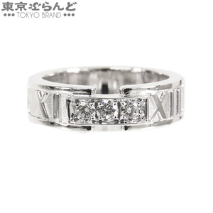 101747386 ティファニー TIFFANY&Co. アトラス リング 3PD ホワイトゴールド K18WG ダイヤモンド 8号相当 指輪 レディース 仕上済