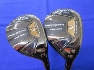 ●2023/キャロウェイ PARADYM MAX FAST《5UT-6UT/24度-27度-R》SPEEDER NX40 for Callaway※2本セット/中古品※●