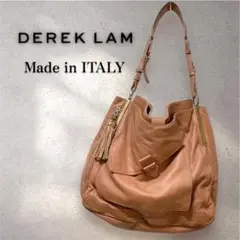 DEREK LAM デレクラム イタリア製 本革 ピンクベージュ トートバッグ