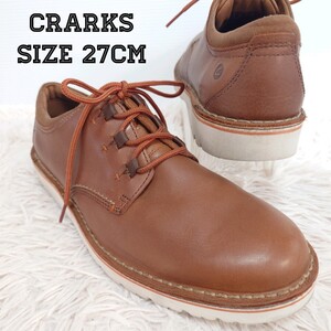 Clarks Eastford Low Oxford クラークス 革靴 ワークシューズ 27cm メンズ ブラウン 茶色