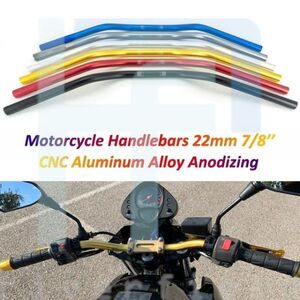 車 カワサキz800z900 fz1 fz6 xj6 nc750x cb500xカフェレーサースクランブラー用アルミニウム陽極酸化モーターサイクルハンドルバー,22mm