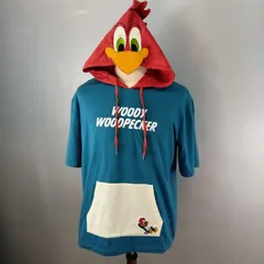 ユニバーサル・スタジオ・ジャパン ウッドペッカー 半袖パーカー Mサイズ　USJ　WOODPECKER