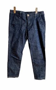 upper hights 185013THE TROUSER センタープレスロールアップデニムパンツ レディス 24 日本製　大草直子着