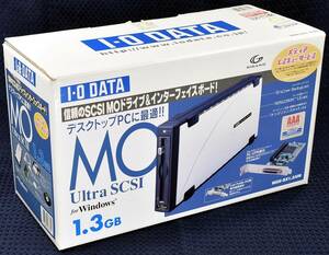 IODATA アイ・オー・データ MOX-SX1.3/UN SCSIボード付属モデル 美品 (新古品レベル) Ultra SCSI/SCSI-2接続 外付MOドライブ (管:HAN10　