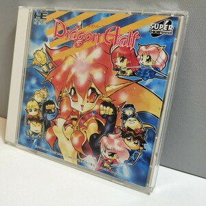 PC Engine SUPER CD-ROM2 SYSTEM PCエンジン ソフト ドラゴンボール Dragon Half 帯ハガキ マイクロキャビン