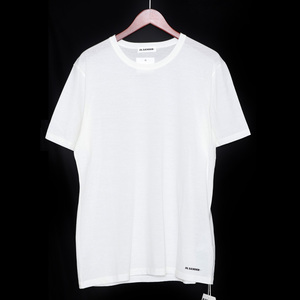 未使用 JIL SANDER+ ミニロゴTシャツ XLサイズ ホワイト JPUU707512 MU248308 ジルサンダープラス MINI LOGO T-SHIRT 半袖カットソー