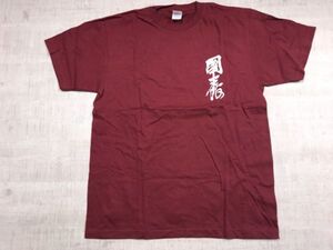 国士舘大学 漢字プリント カレッジ コレクター 半袖Tシャツ カットソー メンズ L エンジ Printstar プリントスター製