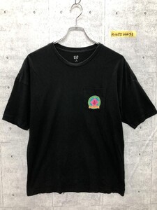 着心地◎小さめサイズ GAP ギャップ 両面ロゴプリント 胸ポケット Tシャツ