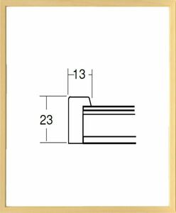 デッサン用額縁 木製フレーム 5767 小全紙サイズ 木地