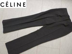 超美品　セリーヌ CELINE　グレー　ウールパンツ　38