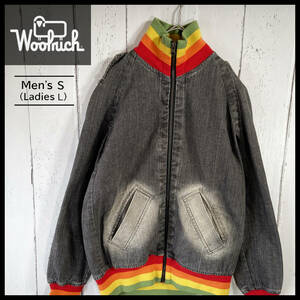 【USED】 ウールリッチ WOOLRICH デニムジャケット Gジャン ジップアップ メンズ Sサイズ (レディース Lサイズ相当) ☆送料無料☆