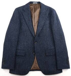 美品★SUIT SELECT×Harris Tweed スーツセレクト×ハリスツイード テーラードジャケット/ヘリンボーン/A5