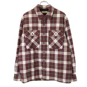 BURBERRY バーバリー パテッドチェックシャツ 8003155 レッド M ITP77824XL5S