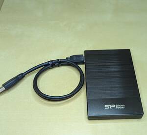 Silicon Power 500G 外付けHDD USB3.0 ハードディスク 2.5インチ ポータブル 正常品 5400回転