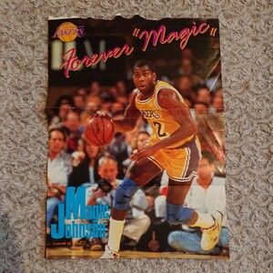 MAGIC JOHNSON ポスター ☆ マジック ジョンソン LosAngels Lakers ☆ EARVIN JOHNSON