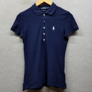 G179 POLO RALPH LAUREN ポロ ラルフローレン 半袖 ポロシャツ S ネイビー ワンポイント ポニー アイコン 刺繍 アメカジ GOLF ゴルフ