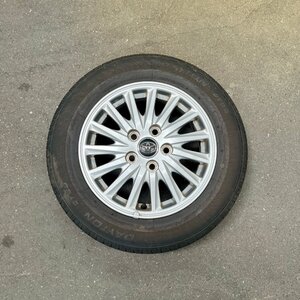 タイヤ付き純正ホイール1本　ノア　ZRR80G　シルバー　15×6J　+50　114.3　5穴　195/65R15