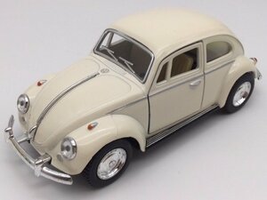 1台売り アイボリー 1/32 クラシック ビンテージルック ビートル パステルカラー ミニカー フォルクスワーゲン クラシックカー VW