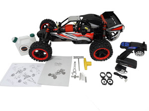 新価格！新品・完成品 29ccRCカー 2WD ウイリーバー Q-BAJA290-02レッドすべて揃ったエンジン・受信機・サーボ・送信機etc ROVANSPORTS