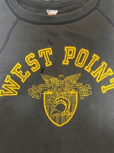 60s ランタグ　ヴィンテージスウェット　westpoint ミリタリープリント　身幅60cm