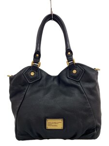 MARC BY MARC JACOBS◆トートバッグ/レザー/BLK/無地