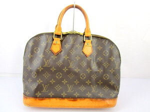 1円★ LOUIS VUITTON ルイ ヴィトン モノグラム アルマ ハンドバッグ M51130 ブラウン 中古