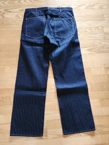 新作 送料込★東洋 SUGAR CANE シュガーケーンSC40786 9oz WABASH STRIPE ENGINEER PANTS ウォバッシュ ストライプ エンジニア パンツ W34