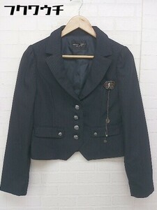 ◇ ◎ MICHIKO LONDON シングル4B キッズ 子供服 長袖 ブレザー ジャケット サイズ165A ネイビー系 レディース