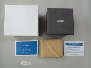 SEIKO ブライツ 8B63-0AA0 腕時計の純正ボックス 箱と8B63用のトリセツ 説明書と製番記載無し保証書