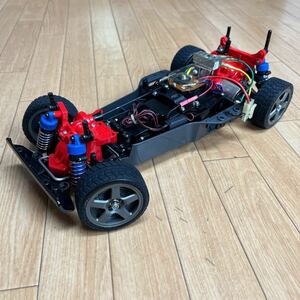 タミヤ ラジコン 電動RC TA-01 当時物 ジャンクGT-R R32 ボディ付き