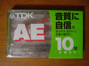 カセット・テープ　TDK AE10 （ノーマル） 未開封品