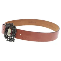 galliano (ガリアーノ) Cameo Buckle Leather Belt カメオバックルレザーベルト ブラウン