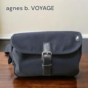 agnes b. VOYAGE ボディバッグ ウエストポーチ ブラック