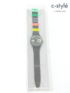 Y013 [人気] swatch スウォッチ 腕時計 クォーツ NIGHTSHIFT SSB101 ブラック | Y★