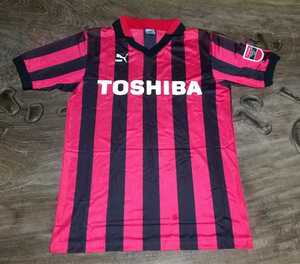 [値下げ交渉] 1991-1994年 東芝サッカー部 選手用 PUMA 日本製 検/ JSL JFL 北海道 コンサドーレ札幌 TOSHIBA CONSADOLE MATCH ISSUE SHIRT