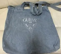 GUESS ゲス　デニム　トートショルダーバッグ