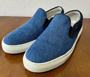 AMB エーエムビー 2000 インディゴ デニム スリッポンスニーカー size 40