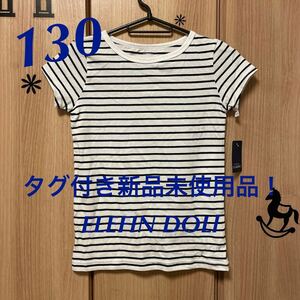 【500円均一】☆130エレフィンドールELFIN DOLLボーダー半袖Tシャツトップス地雷系ゴスロリロリータ J