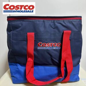 ST■ 美品 COSTCO コストコ 保冷バッグ ブルー 青 クーラーバッグ ショッピングバッグ エコバッグ 大型保冷バッグ 大容量 買い物バッグ 鞄