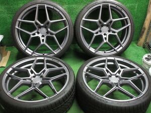 即納可 ROHANA EFX11 22x9.0J+35 5H-112 コンチネンタル DWS06+ 265/30R22 アウディ RS Q3 など ba2224112114