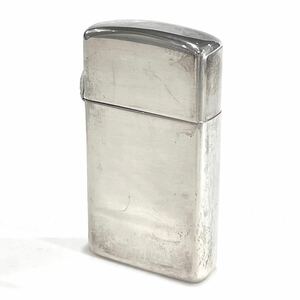 ZIPPO ジッポー ライター スリム STERLING SILVER スターリングシルバー プレーン 1995年製 喫煙具 オイルライター 箱付き 送料無料 