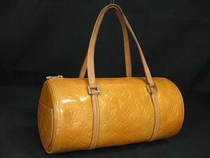 1円 LOUIS VUITTON ルイヴィトン M91006 モノグラムヴェルニ ベッドフォード ハンドバッグ トート ショルダー イエロー系 FI1708